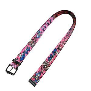 Vtg Y2K Tattoo Belt Womens Size M Wet Seal Floral Butterfly